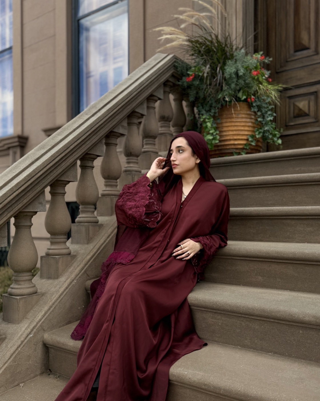 Rosewood Abaya